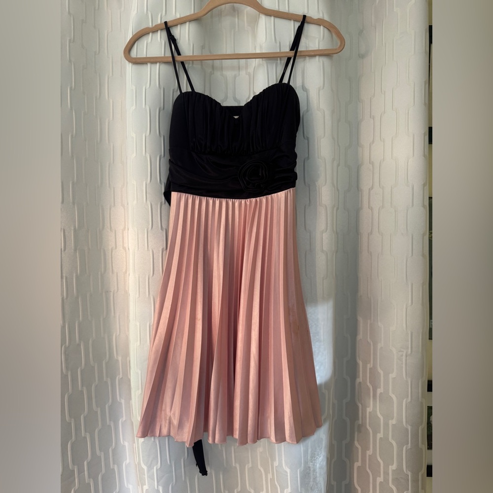 Holiday Speechless Black and Pink Dress- Size XS (Juniors)